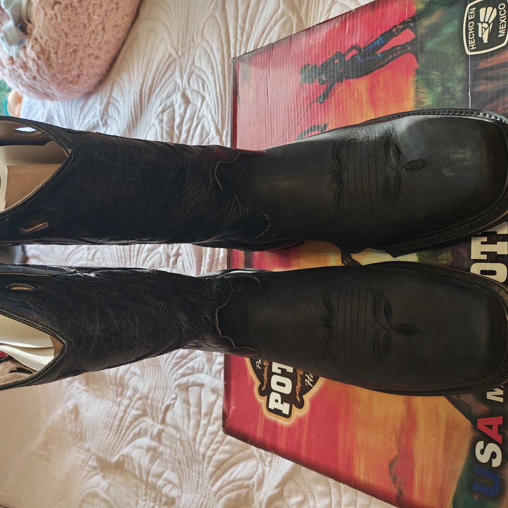 Men's Black Leather Boots